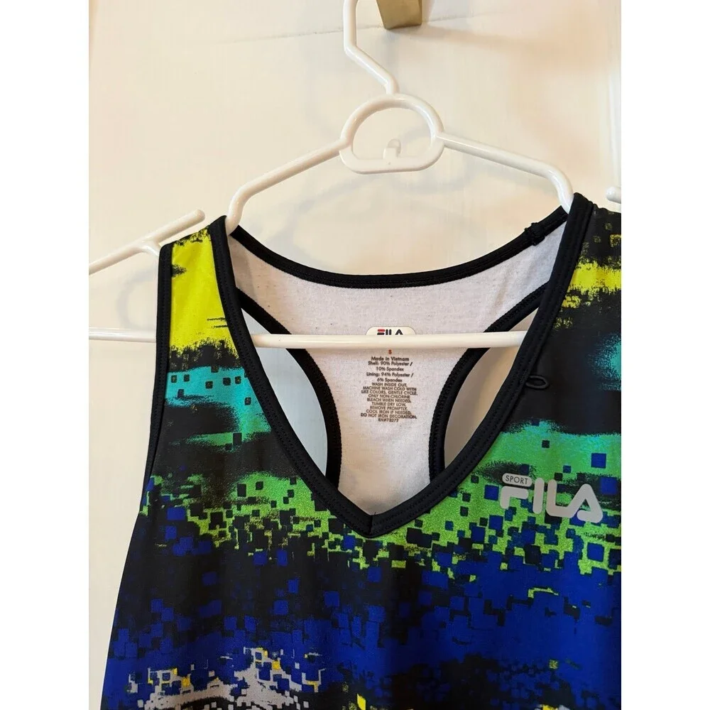 FILA women’s size small abstract multicolor tank top - Picture 5 of 10